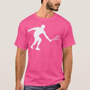 Silhouette Squash Player Ball Racket Racquet Tenni T-Shirt