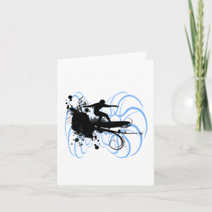 Silhouette Surfer Card