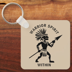 Silhouette Warrior Key Ring