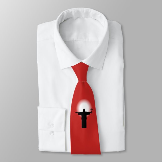 Silhouette with a cross tie (Tied)