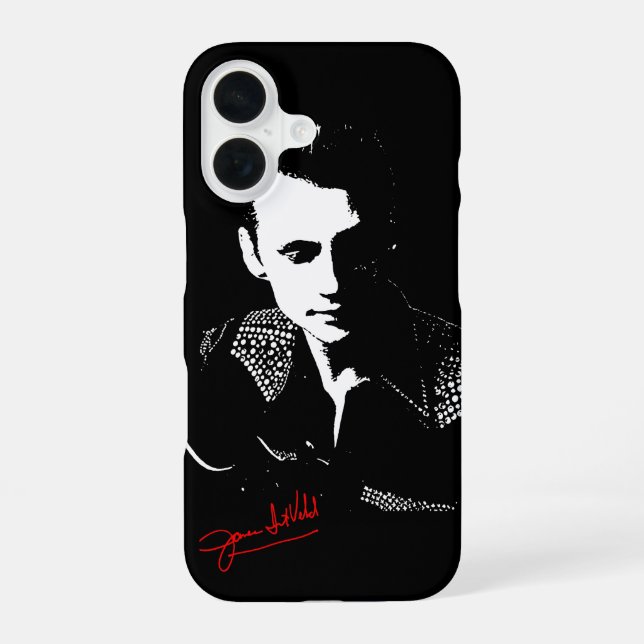 Silhouette with Autograph iPhone 16 Case (Back)