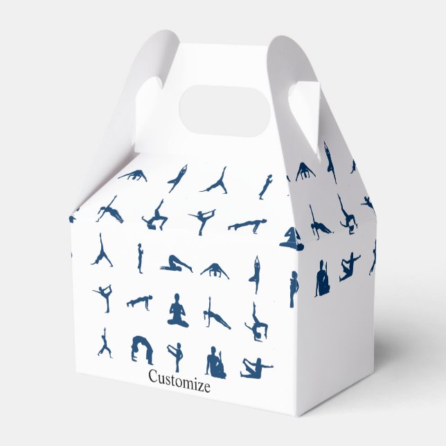 Silhouette Yoga Poses Thunder_Cove Favour Box (Front Side)