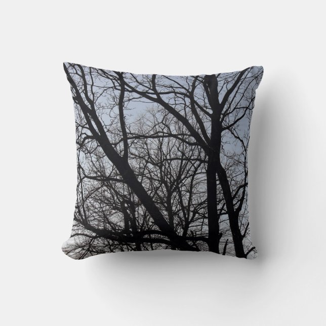 Silhouetted Branches Cushion (Front)