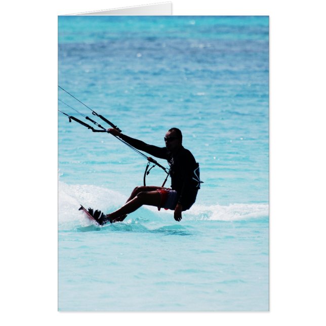 Silhouetted Kitesurfer (Front)