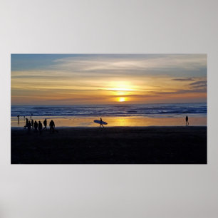 Silhouettes by the Bay Poster