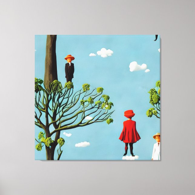 Silhouettes of Fancy Canvas Print (Front)