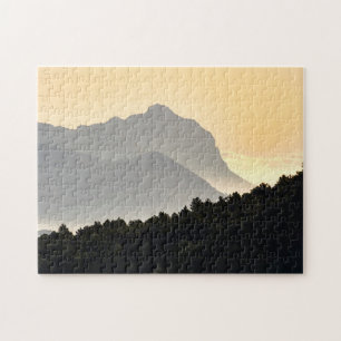 Silhouettes of Mountains Jigsaw Puzzle