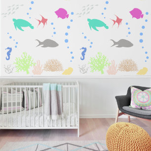 Silhouettes of the sea wallpaper