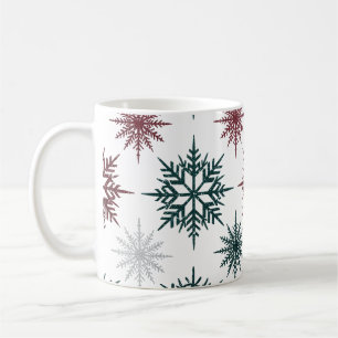 Silhouettes Pattern Christmas Mug Modern Holiday