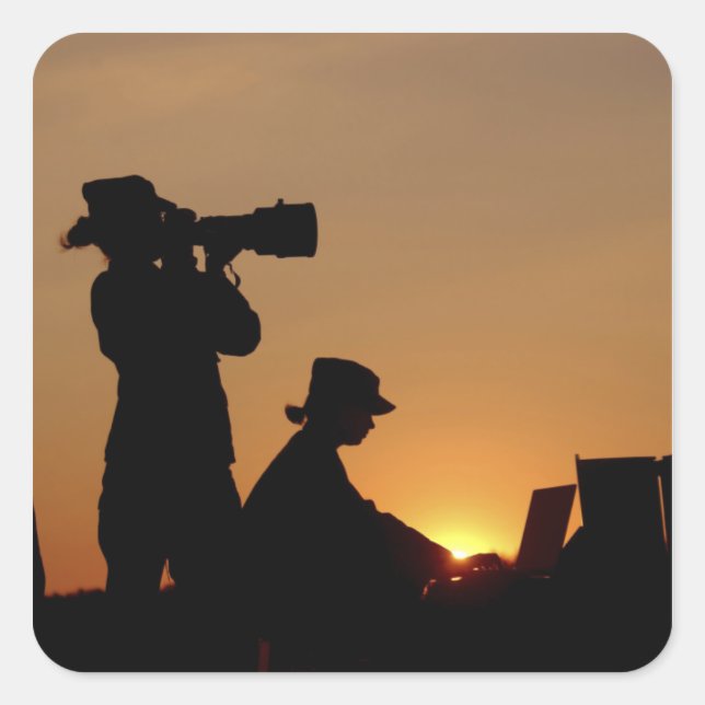 Silhouettes Square Sticker (Front)