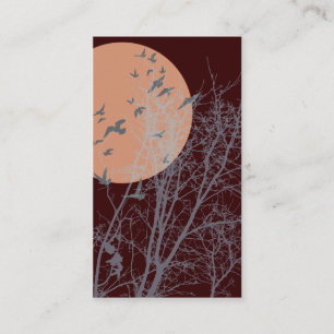 silhouscreen birds business card