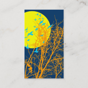 silhouscreen birds business card