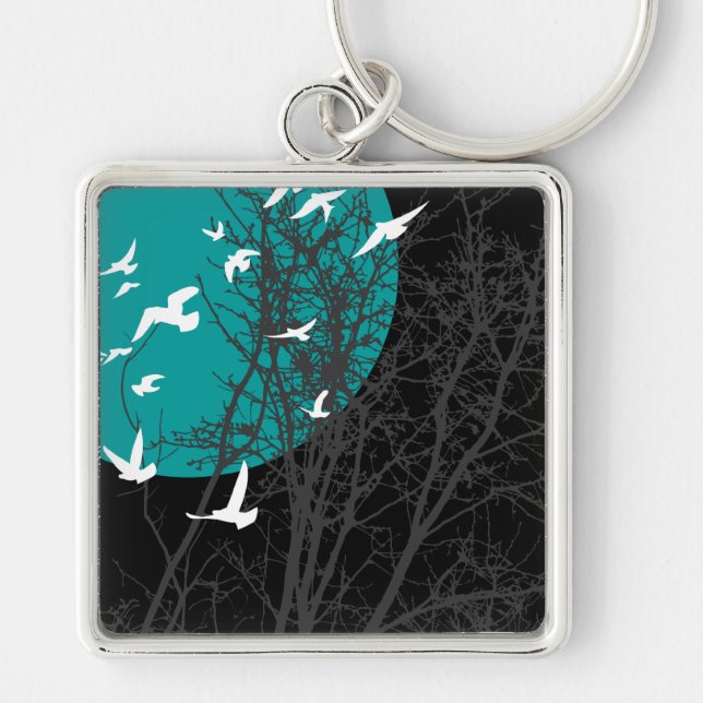 silhouscreen birds key ring (Front)