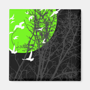 silhouscreen birds magnet