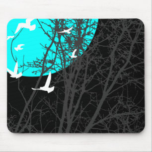 silhouscreen birds mouse mat