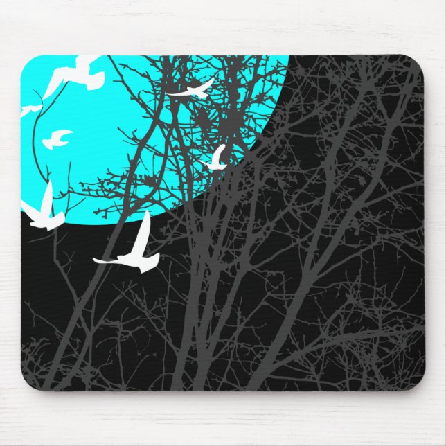 silhouscreen birds mouse mat (Front)