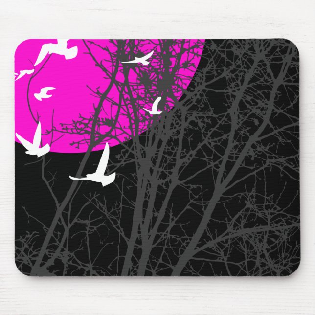 silhouscreen birds mouse mat (Front)