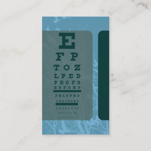 silhouscreen birds optometry test business card
