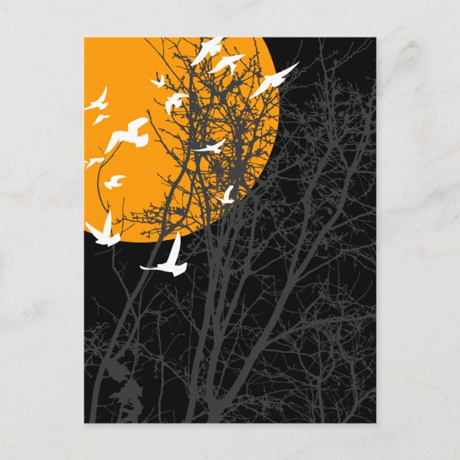 silhouscreen birds postcard (Front)