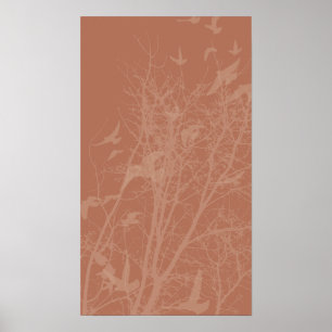 silhouscreen birds poster