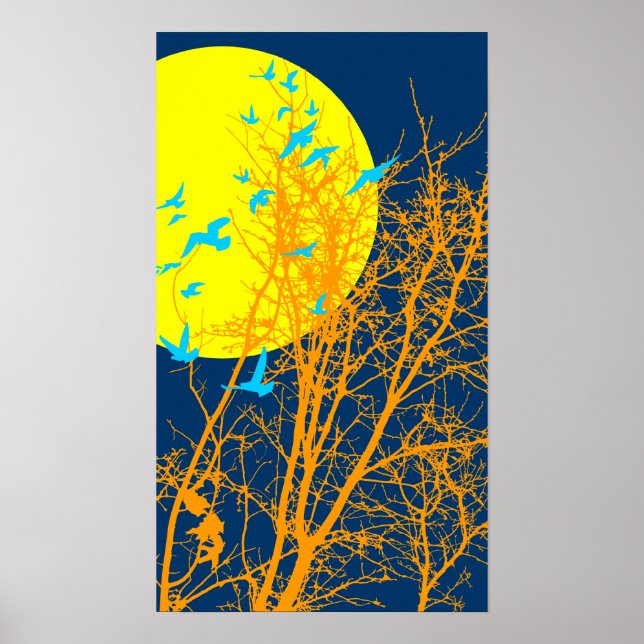 silhouscreen birds poster (Front)