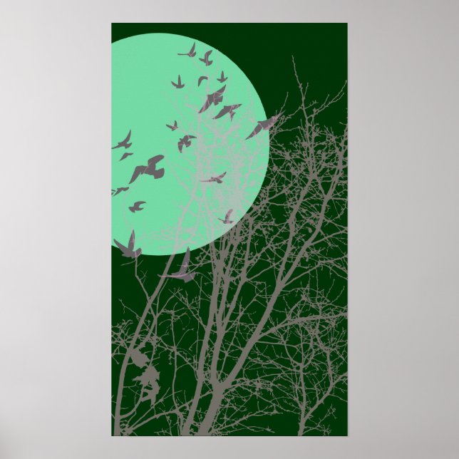 silhouscreen birds poster (Front)