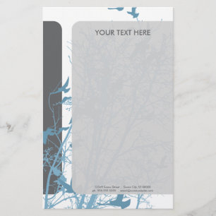 silhouscreen birds stationery