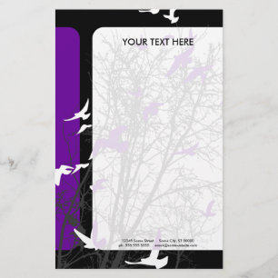 silhouscreen birds stationery