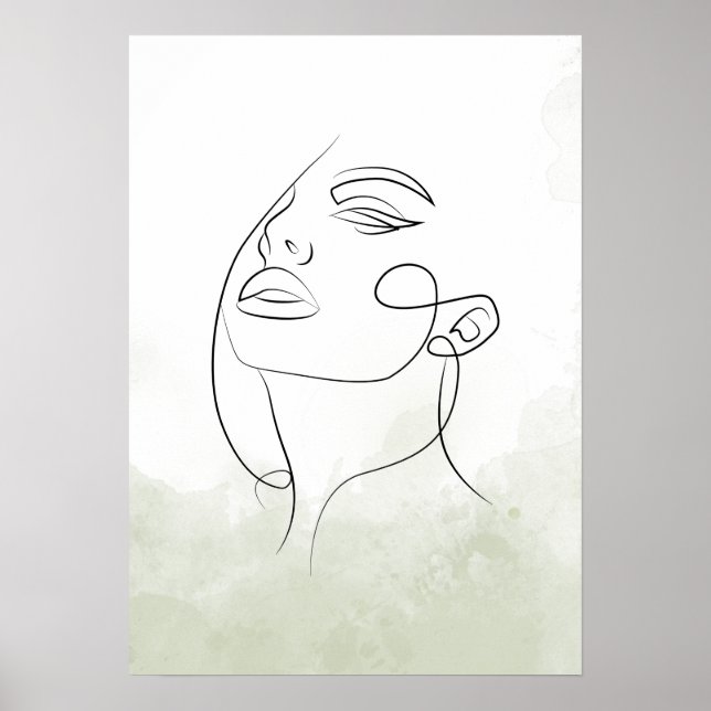 Silhueta rosto feminino poster (Front)