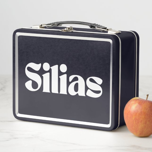 Silias Name Personalised Metal Lunch Box (In Situ)