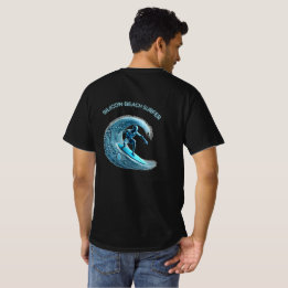Silicon Beach Surfer: Ride the Digital Wave T-Shirt