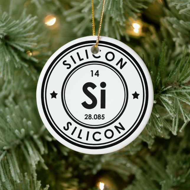 Silicon Element Ceramic Ornament (Tree)