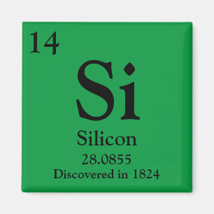 Silicon Periodic Table Magnet
