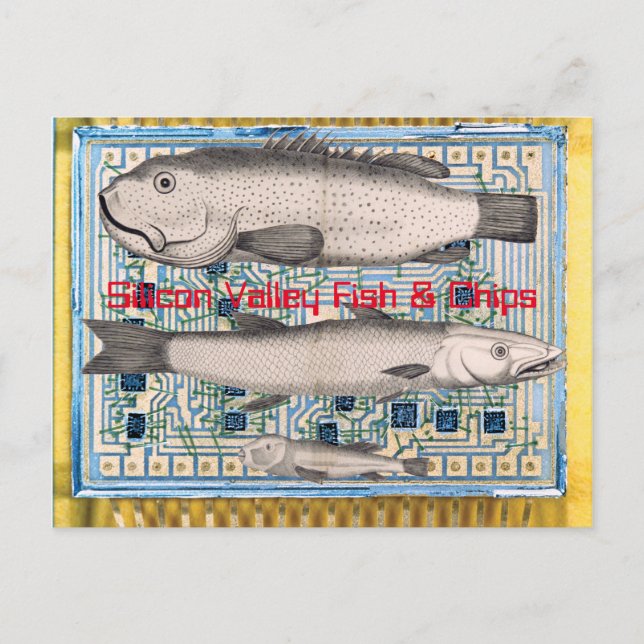 Silicon Valley Fish and Chips Postcard (Front)