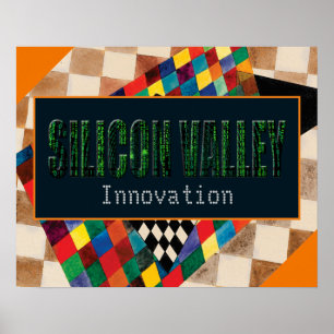 Silicon Valley, Innovation (typography) Poster