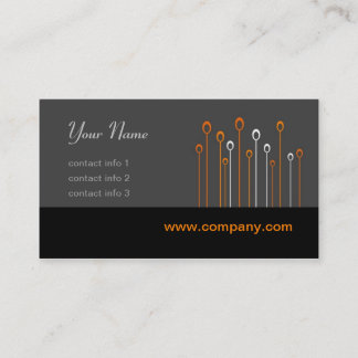 Silicon Valley Series - Black and Orange Business Card