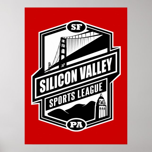 Silicon Valley Sports League Poster (Front)