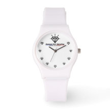 Silicone Diamond Black Detailing Watch