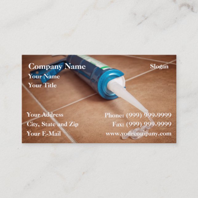 Silicone gun business card (Front)