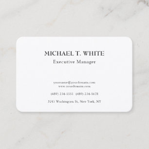 Silk Classical Minimalist Professional Elegant Business Card