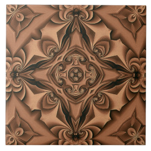 Silk Copper Mandala Tile