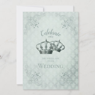 Silk Damask - Wedding Invitation Card