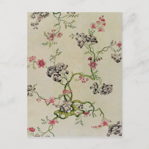 Silk design by Anna Maria Garthwaite, 1740 Postcard
