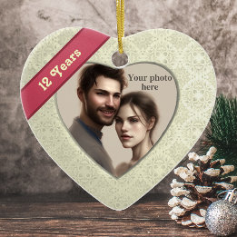 Silk Effect 12th Anniversary: Add a Photo Ceramic Tree Decoration