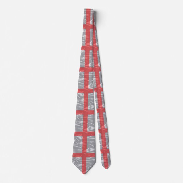 Silk Flag of England and Saint George Tie (Front)