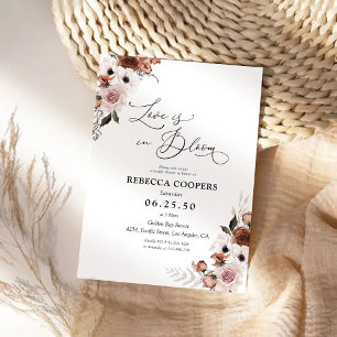Silk Floral Bridal Shower Invitation