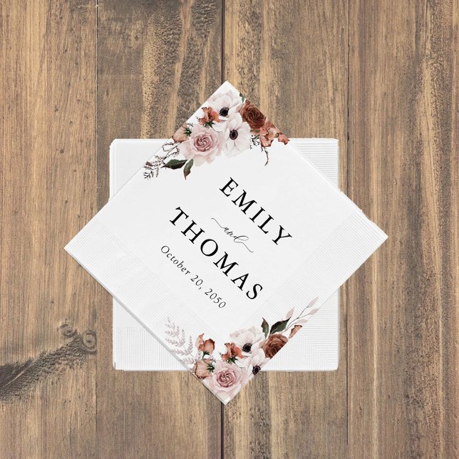 Silk Floral Wedding Napkins (Creator Uploaded)