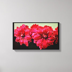 Silk Flowers Canvas Print