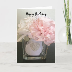 Silk Flowers in a Vase Card