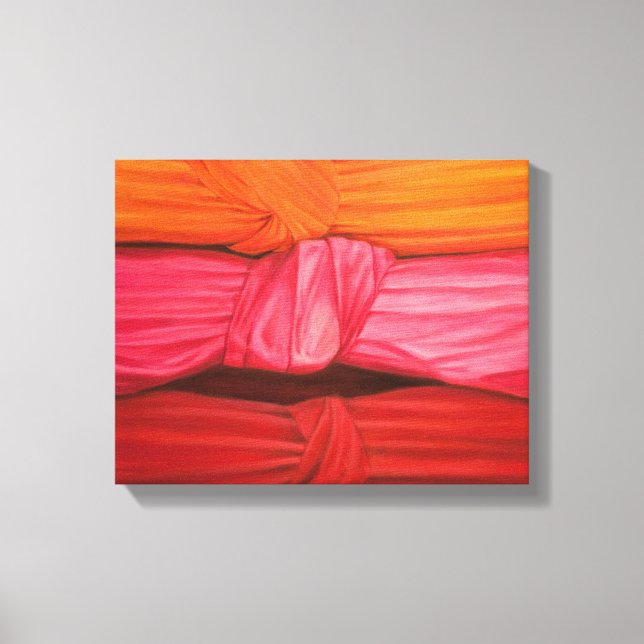 Silk Knots 2010 Canvas Print (Front)